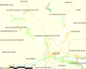 Poziția localității Allemanche-Launay-et-Soyer