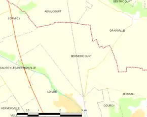 Poziția localității Berméricourt