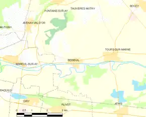 Poziția localității Bisseuil