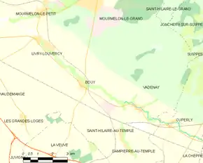 Poziția localității Bouy