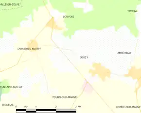 Poziția localității Bouzy