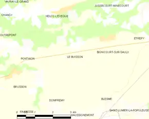 Poziția localității Le Buisson
