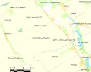 Poziția localității Cheppes-la-Prairie