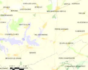 Poziția localității Val-des-Marais