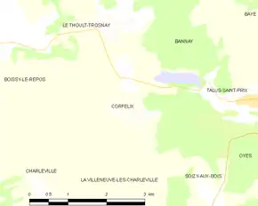 Poziția localității Corfélix