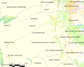 Poziția localității Courdemanges