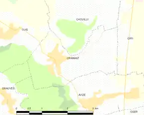 Poziția localității Cramant