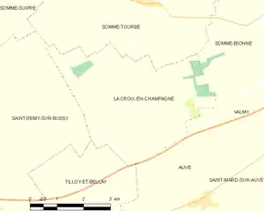 Poziția localității La Croix-en-Champagne
