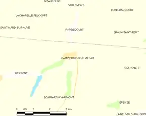 Poziția localității Dampierre-le-Château