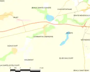 Poziția localității Dommartin-Dampierre