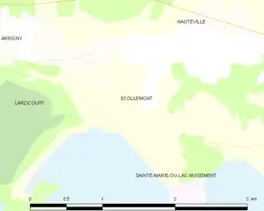 Poziția localității Écollemont