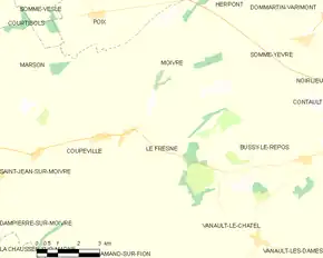 Poziția localității Le Fresne