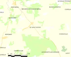 Poziția localității Le Gault-Soigny