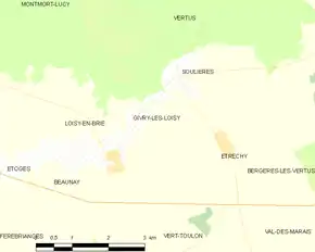 Poziția localității Givry-lès-Loisy