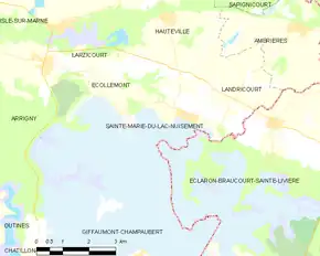 Poziția localității Sainte-Marie-du-Lac-Nuisement