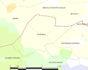 Poziția localității Gratreuil