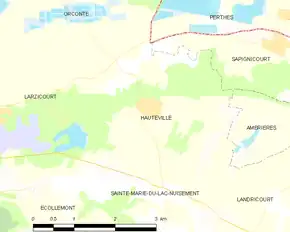 Poziția localității Hauteville