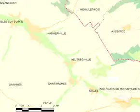 Poziția localității Heutrégiville