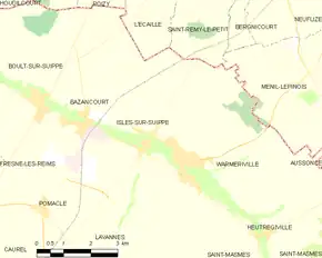 Poziția localității Isles-sur-Suippe