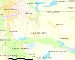 Poziția localității Luxémont-et-Villotte