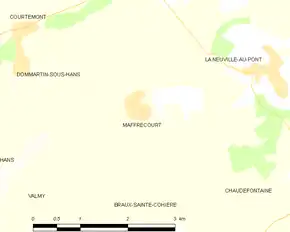 Poziția localității Maffrécourt