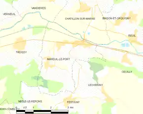 Poziția localității Mareuil-le-Port