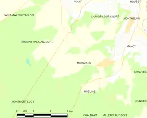Poziția localității Morangis
