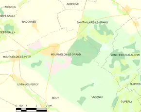 Poziția localității Mourmelon-le-Grand