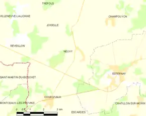 Poziția localității Neuvy