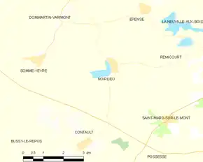 Poziția localității Noirlieu