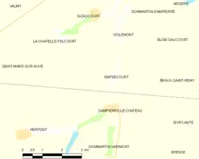 Poziția localității Rapsécourt