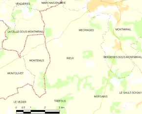 Poziția localității Rieux