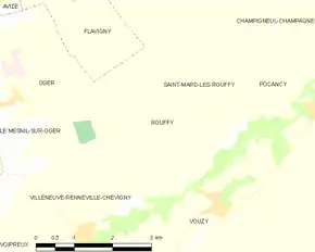 Poziția localității Rouffy