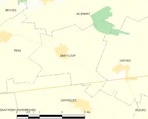 Poziția localității Saint-Loup