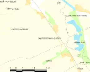 Poziția localității Saint-Martin-aux-Champs