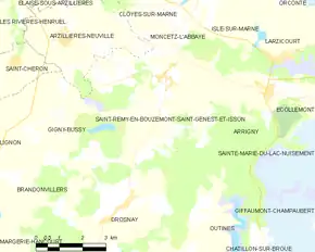 Poziția localității Saint-Remy-en-Bouzemont-Saint-Genest-et-Isson