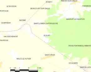 Poziția localității Scrupt