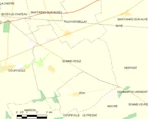 Poziția localității Somme-Vesle