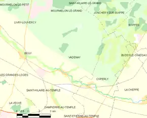 Poziția localității Vadenay