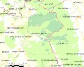 Poziția localității Vienne-le-Château