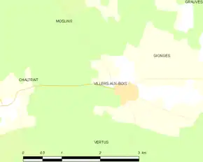 Poziția localității Villers-aux-Bois