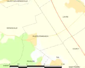 Poziția localității Villers-Franqueux