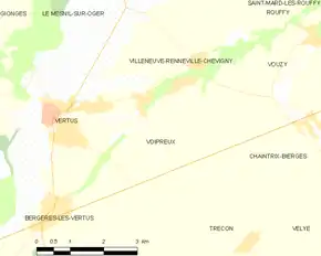 Poziția localității Voipreux