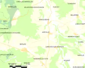 Poziția localității Ageville