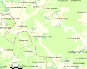 Poziția localității Aubepierre-sur-Aube