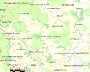 Poziția localității Autreville-sur-la-Renne