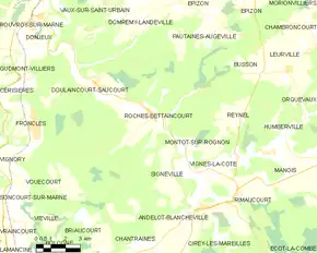 Poziția localității Roches-Bettaincourt