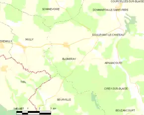 Poziția localității Blumeray