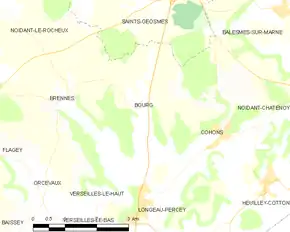 Poziția localității Bourg