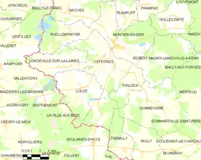 Poziția localității Ceffonds